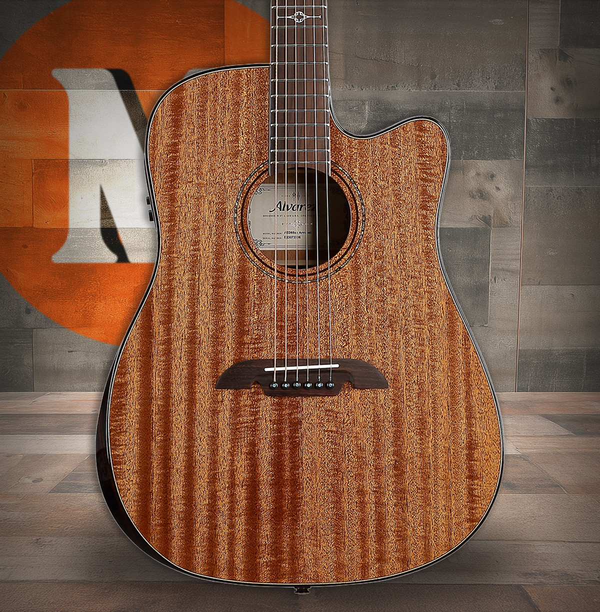 Alvarez Artist Elite Dreadnought Guitar Acoustic Electric Armrest with Cutaway (AED66CE_Armrest)