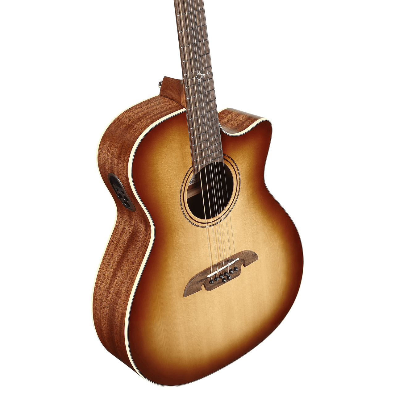 Alvarez Artist Grand Auditorium Guitar Acoustic Electric 8 String Shadowburst with Cutaway (AG60CE_8-String_Shadowburst)