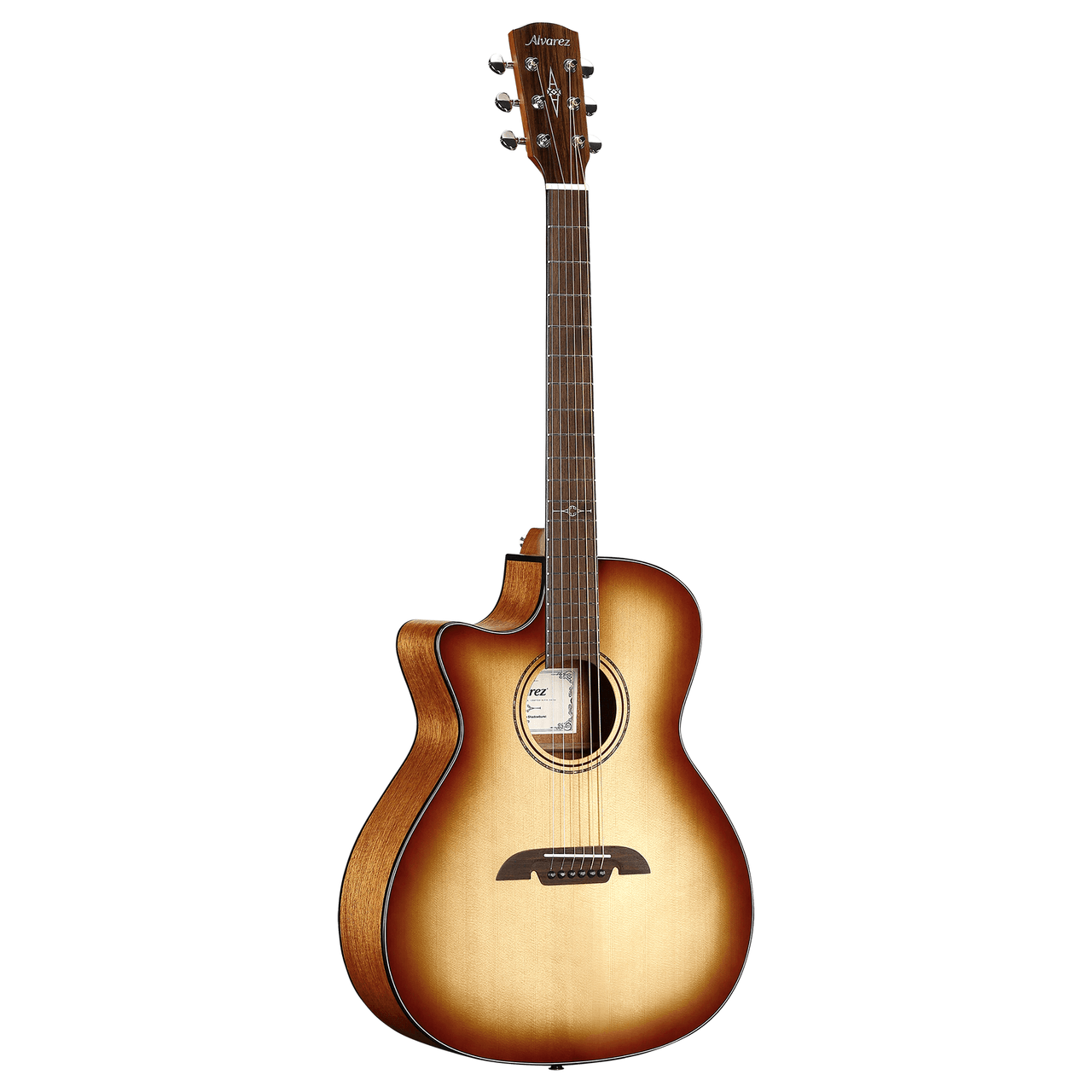 Alvarez Artist Grand Auditorium Guitar Acoustic Electric Left Handed Shadowburst with Cutaway (AG60LCE_Shadowburst) | Musician Madness