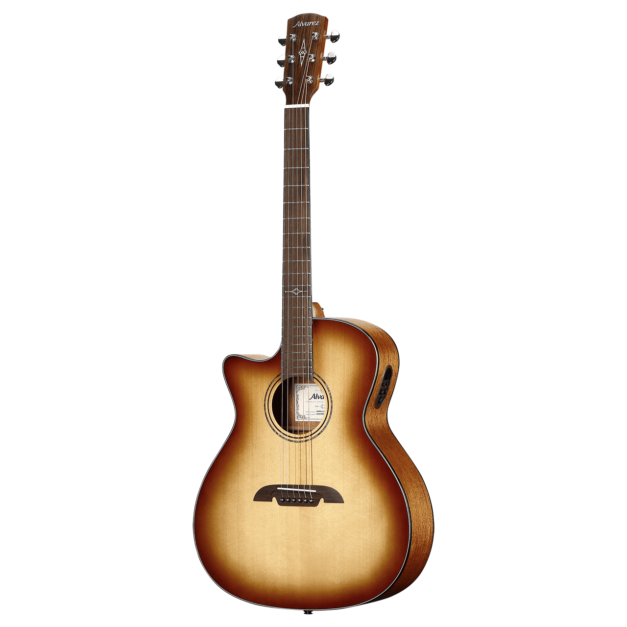 Alvarez Artist Grand Auditorium Guitar Acoustic Electric Left Handed Shadowburst with Cutaway (AG60LCE_Shadowburst) | Musician Madness