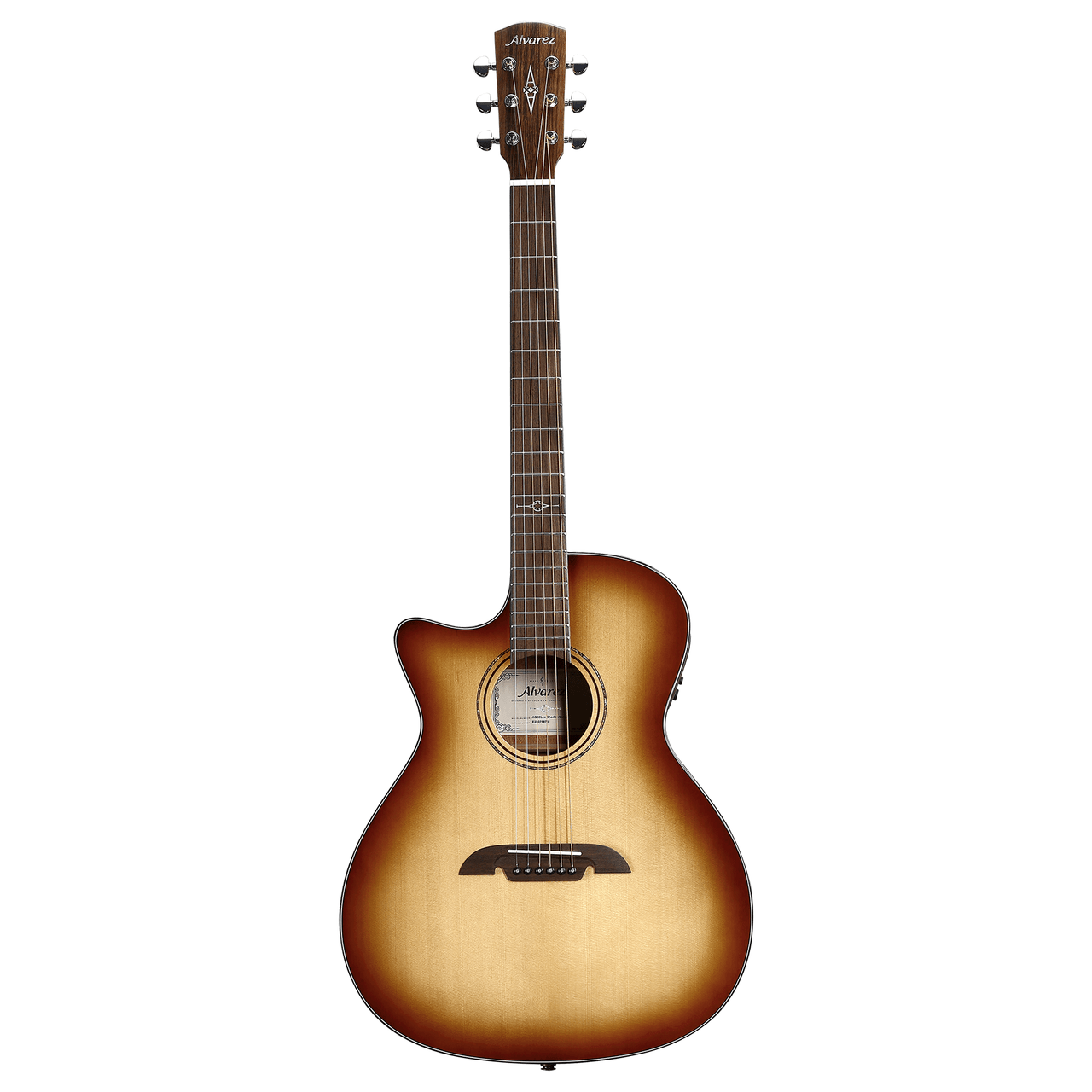 Alvarez Artist Grand Auditorium Guitar Acoustic Electric Left Handed Shadowburst with Cutaway (AG60LCE_Shadowburst) | Musician Madness