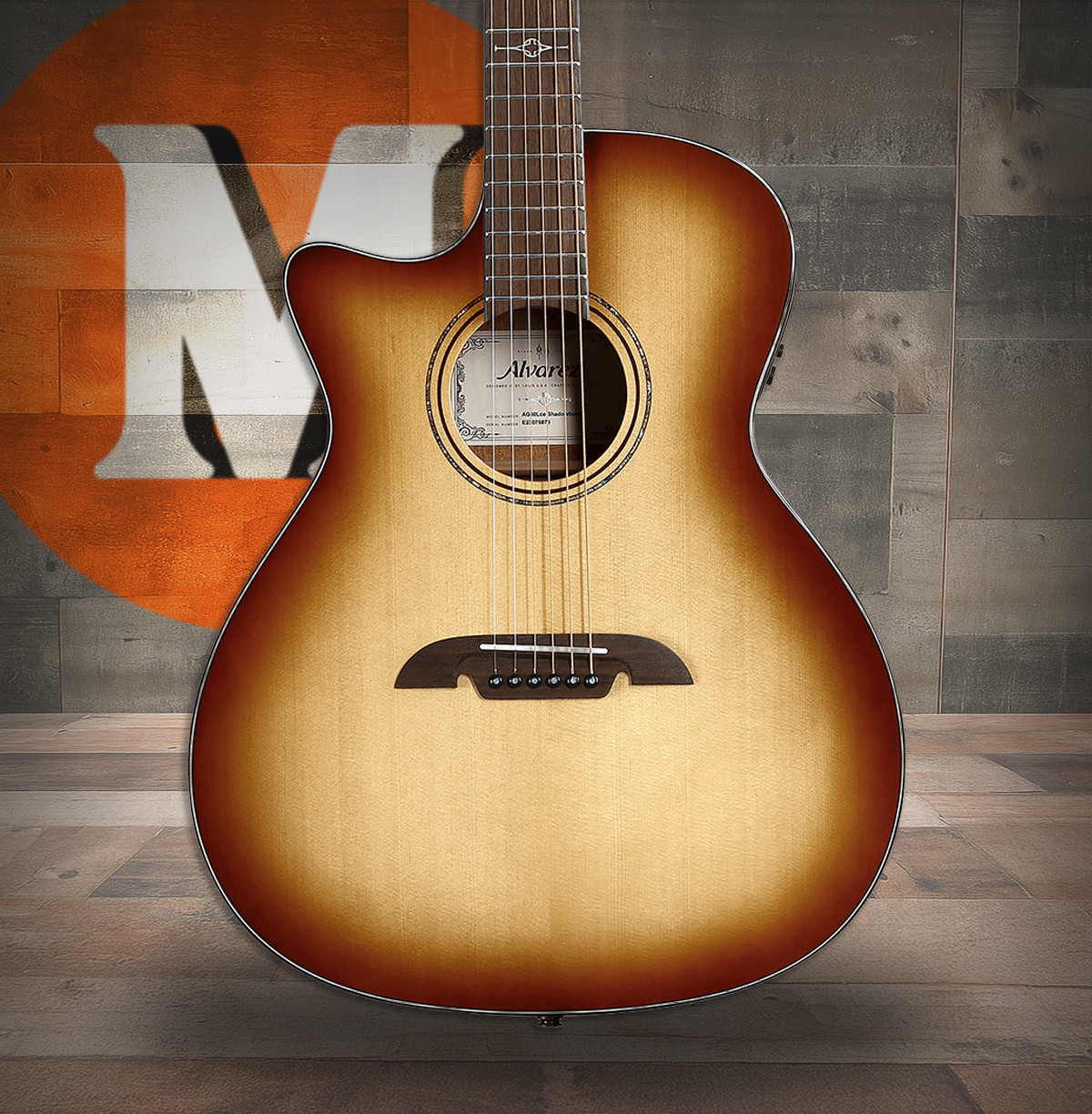 Alvarez Artist Grand Auditorium Guitar Acoustic Electric Left Handed Shadowburst with Cutaway (AG60LCE_Shadowburst)