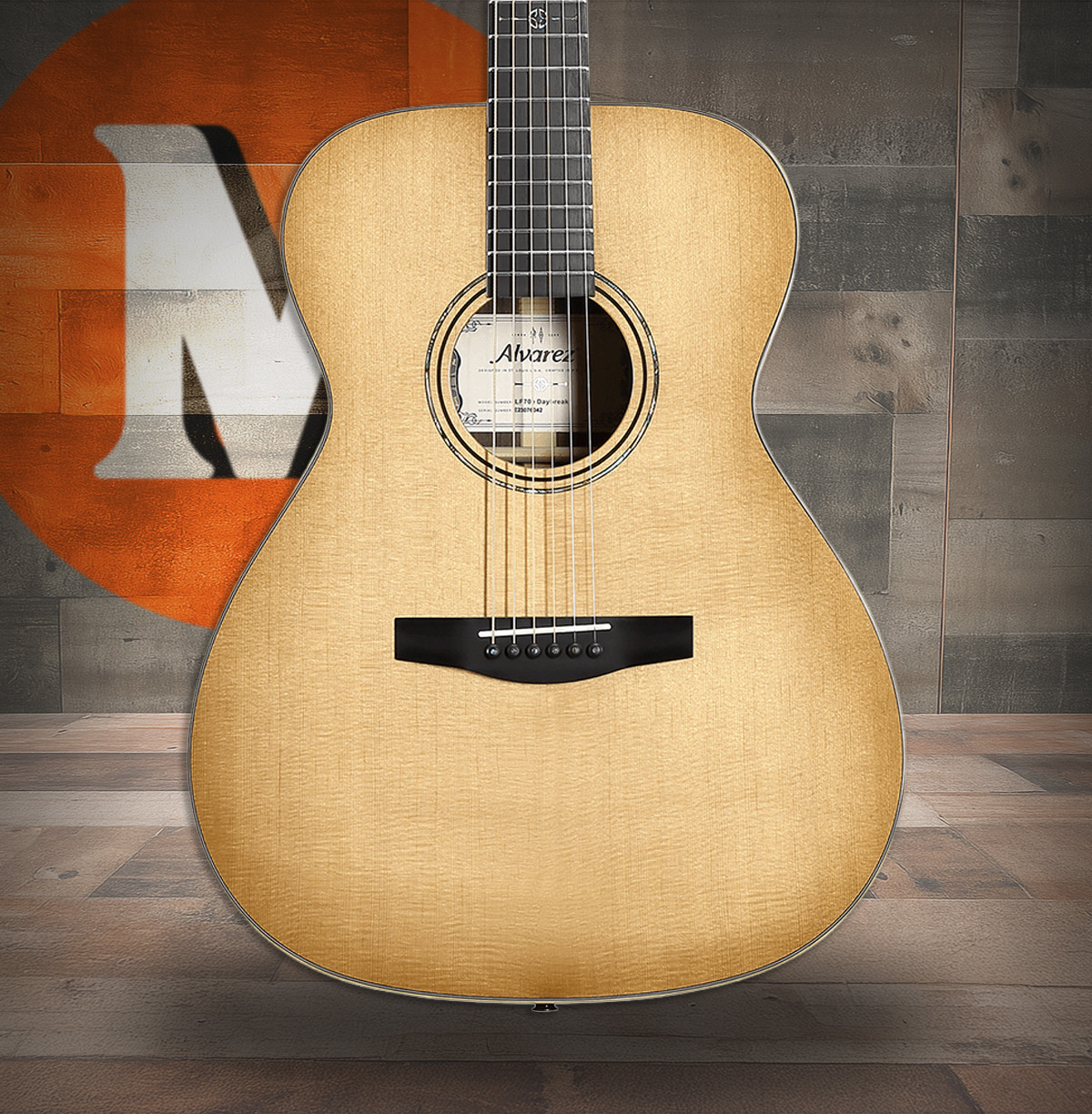 Alvarez Laureate Folk/OM Guitar Acoustic Electric Daybreak (LF70E_Daybreak) | Musician Madness