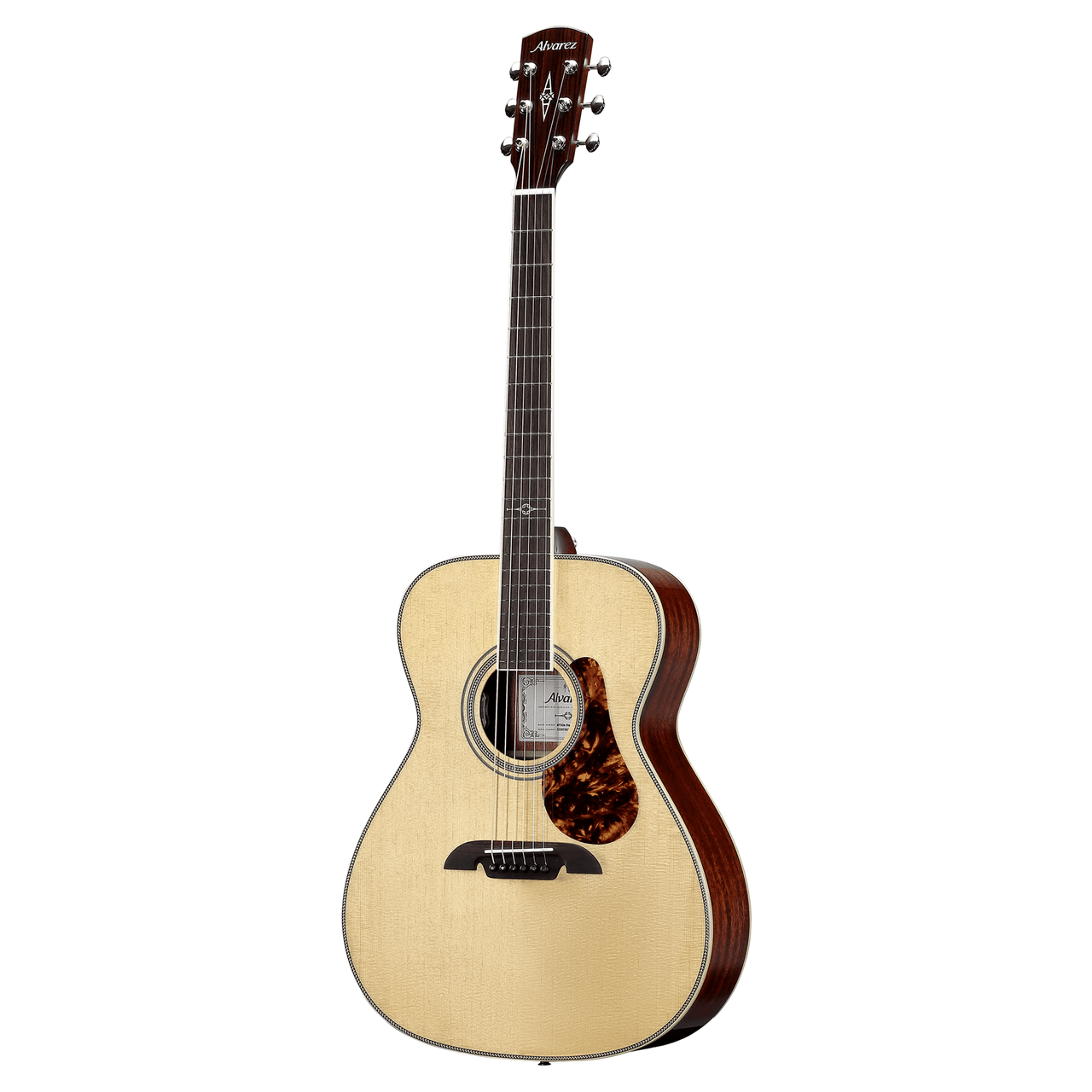 Alvarez Masterworks Folk/OM Guitar Acoustic Electric (MF60E_Herringbone) | Musician Madness