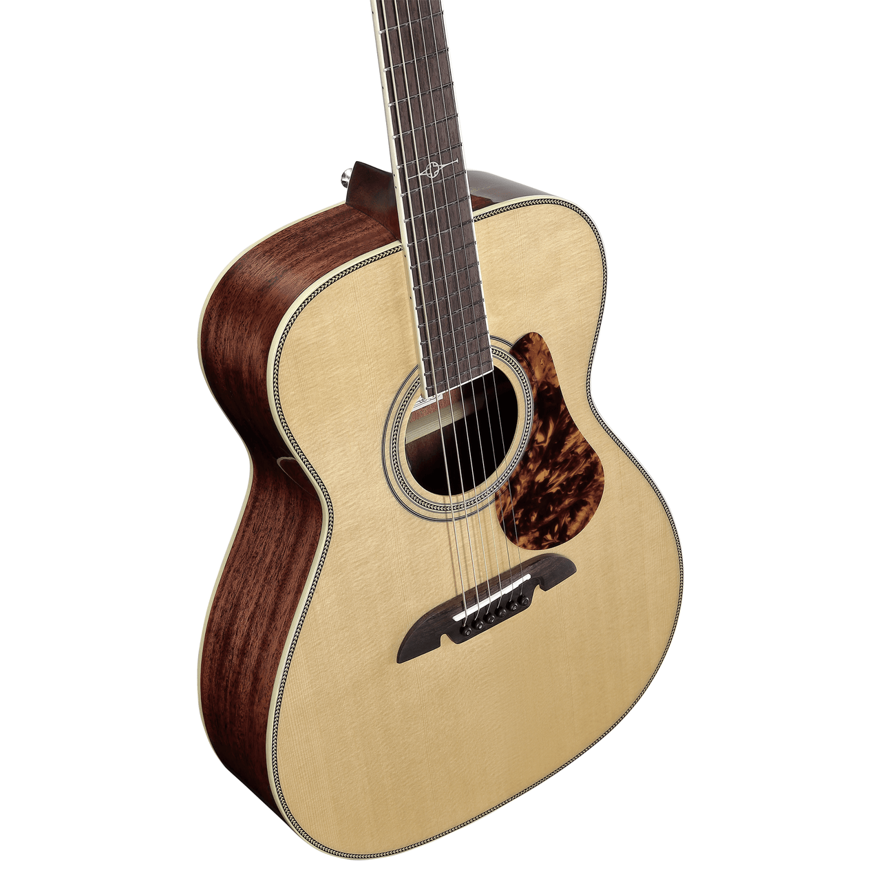 Alvarez Masterworks Folk/OM Guitar Acoustic Electric (MF60E_Herringbone) | Musician Madness