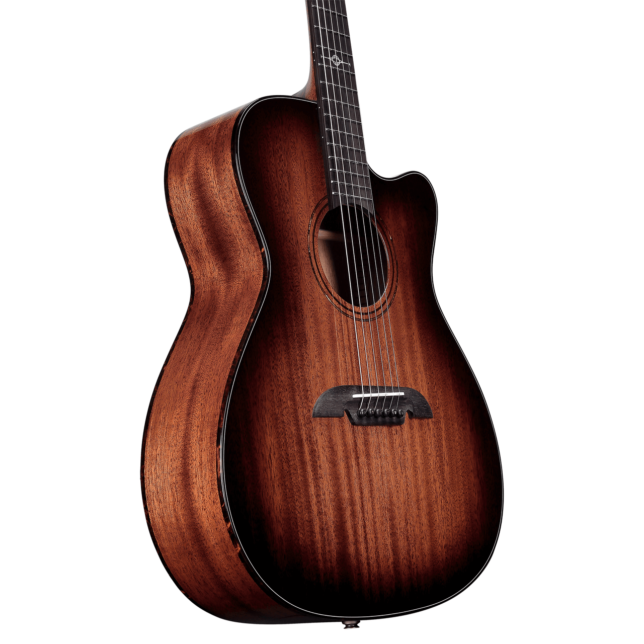 Alvarez Masterworks Folk/OM Guitar Acoustic Electric Shadowburst with Cutaway (MF66ce_Shadowburst)