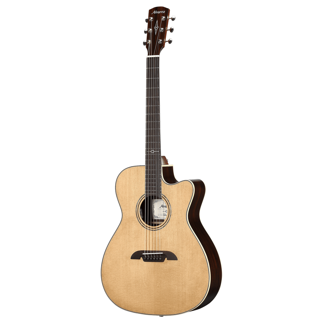 Alvarez Masterworks Folk/OM Guitar Acoustic Electric with Cutaway (MF70CE) | Musician Madness