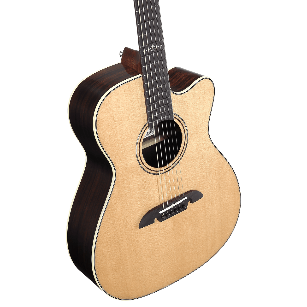 Alvarez Masterworks Folk/OM Guitar Acoustic Electric with Cutaway (MF70CE) | Musician Madness