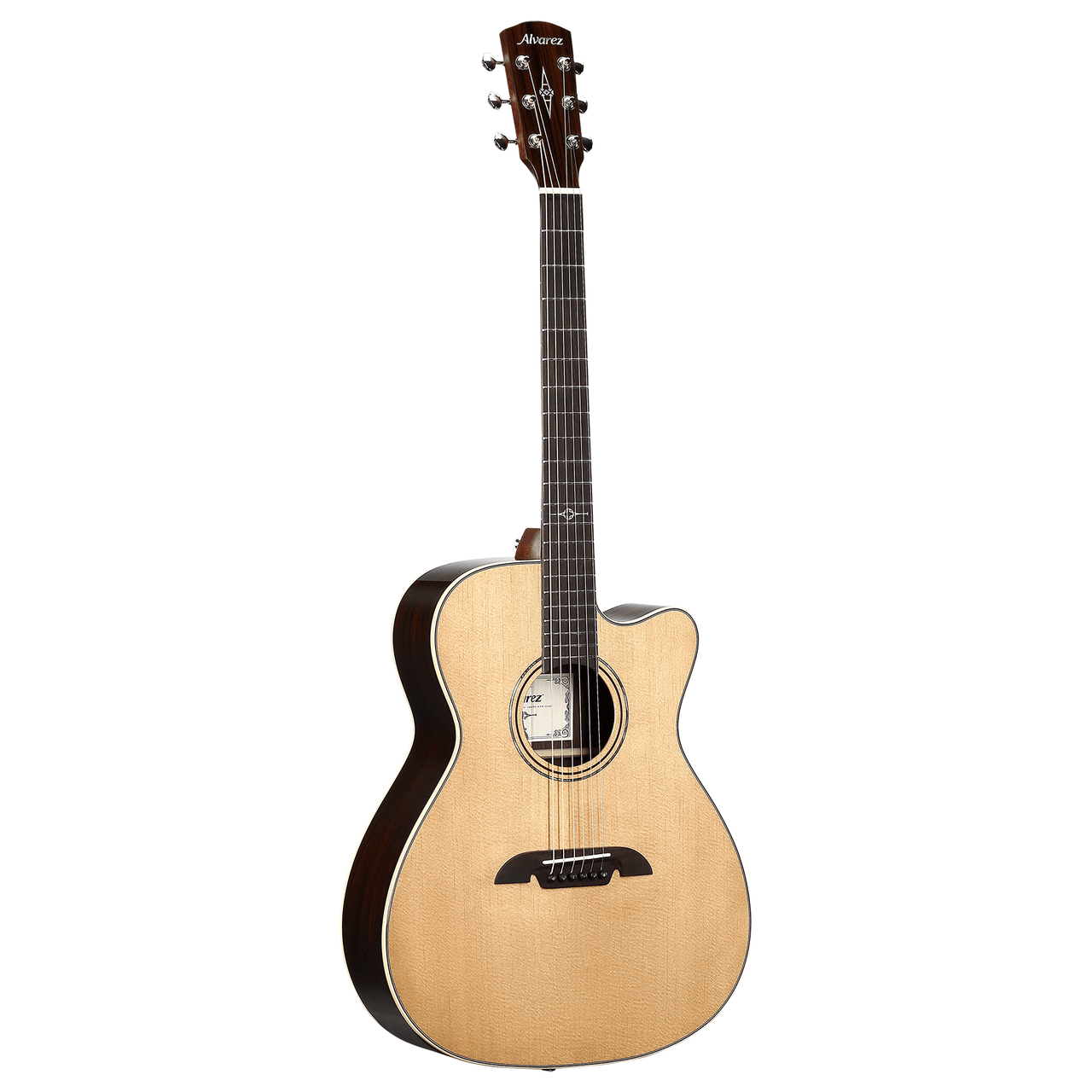Alvarez Masterworks Folk/OM Guitar Acoustic Electric with Cutaway (MF70CE) | Musician Madness
