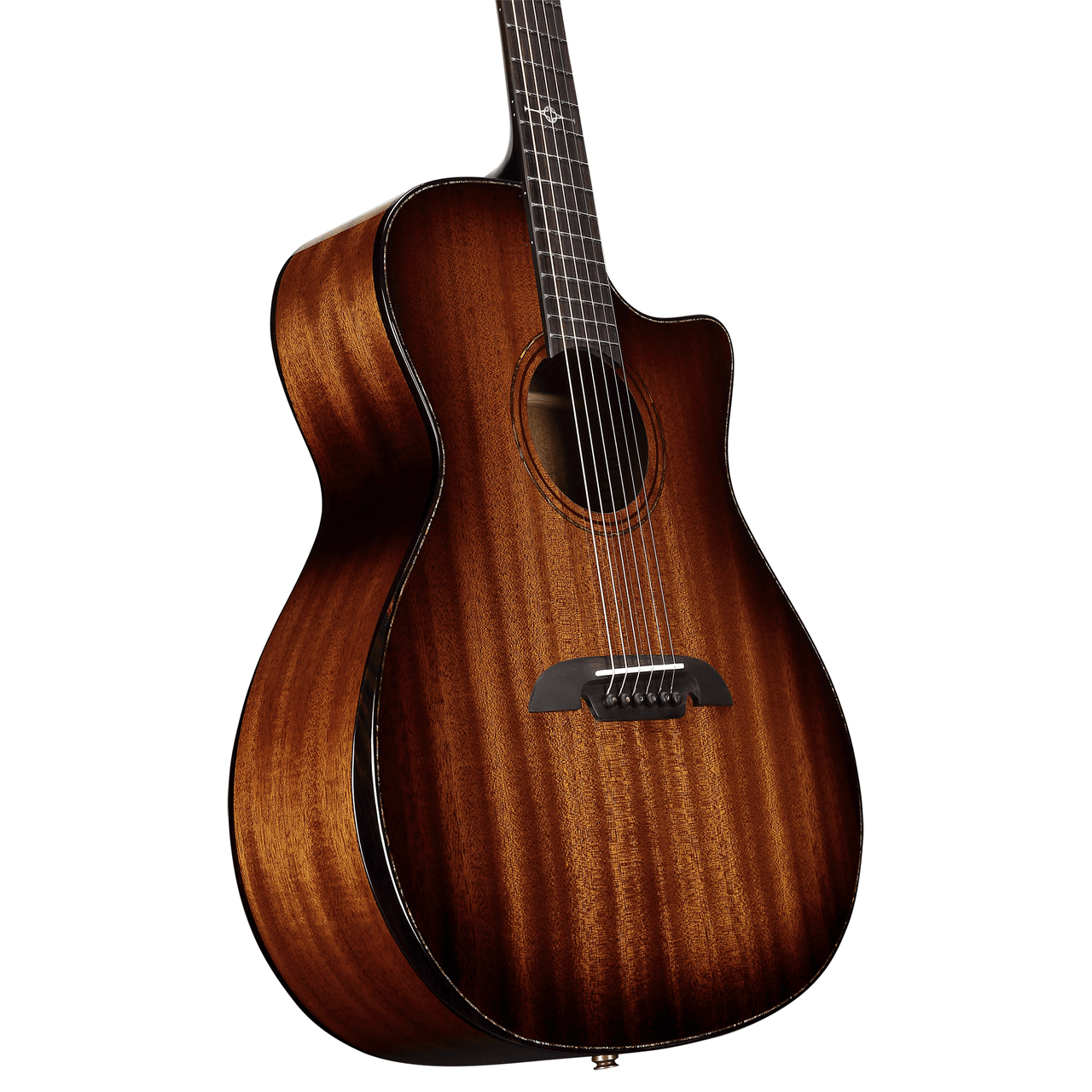 Alvarez Masterworks Grand Auditorium Guitar Acoustic Electric Shadowburst Armrest Bevel with Cutaway (MG66ce_Custom)