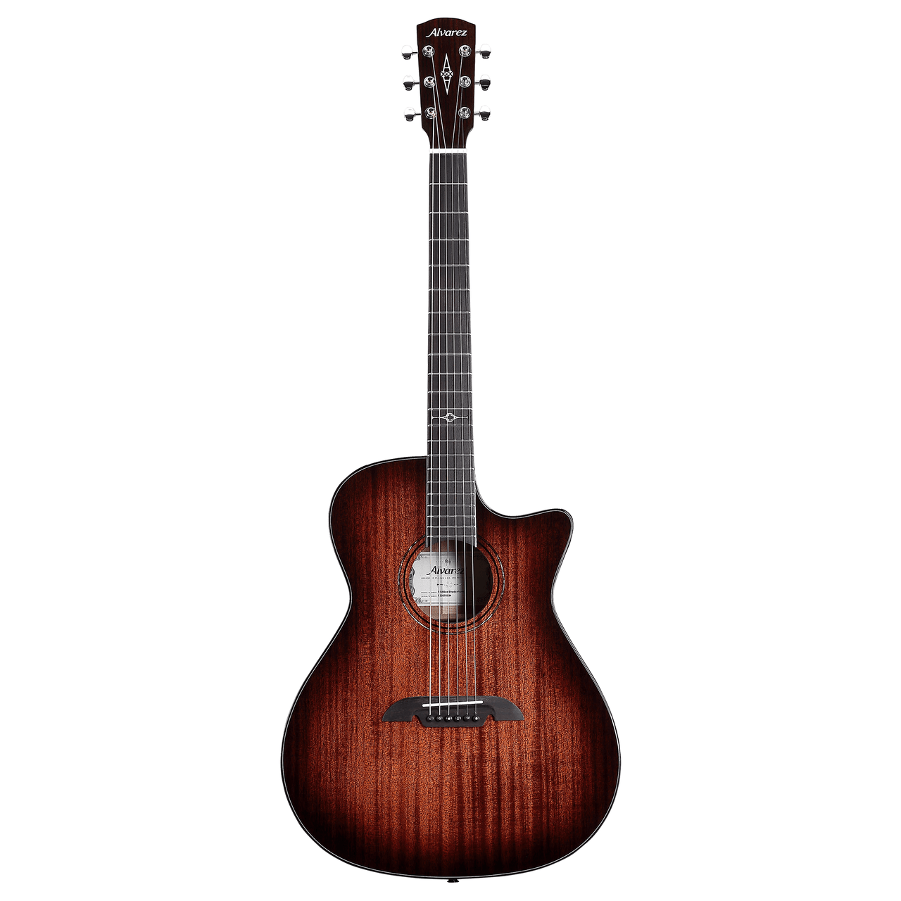 Alvarez Masterworks Grand Auditorium Guitar Acoustic Electric Shadowburst, with Cutaway (MG66ce_Shadowburst)