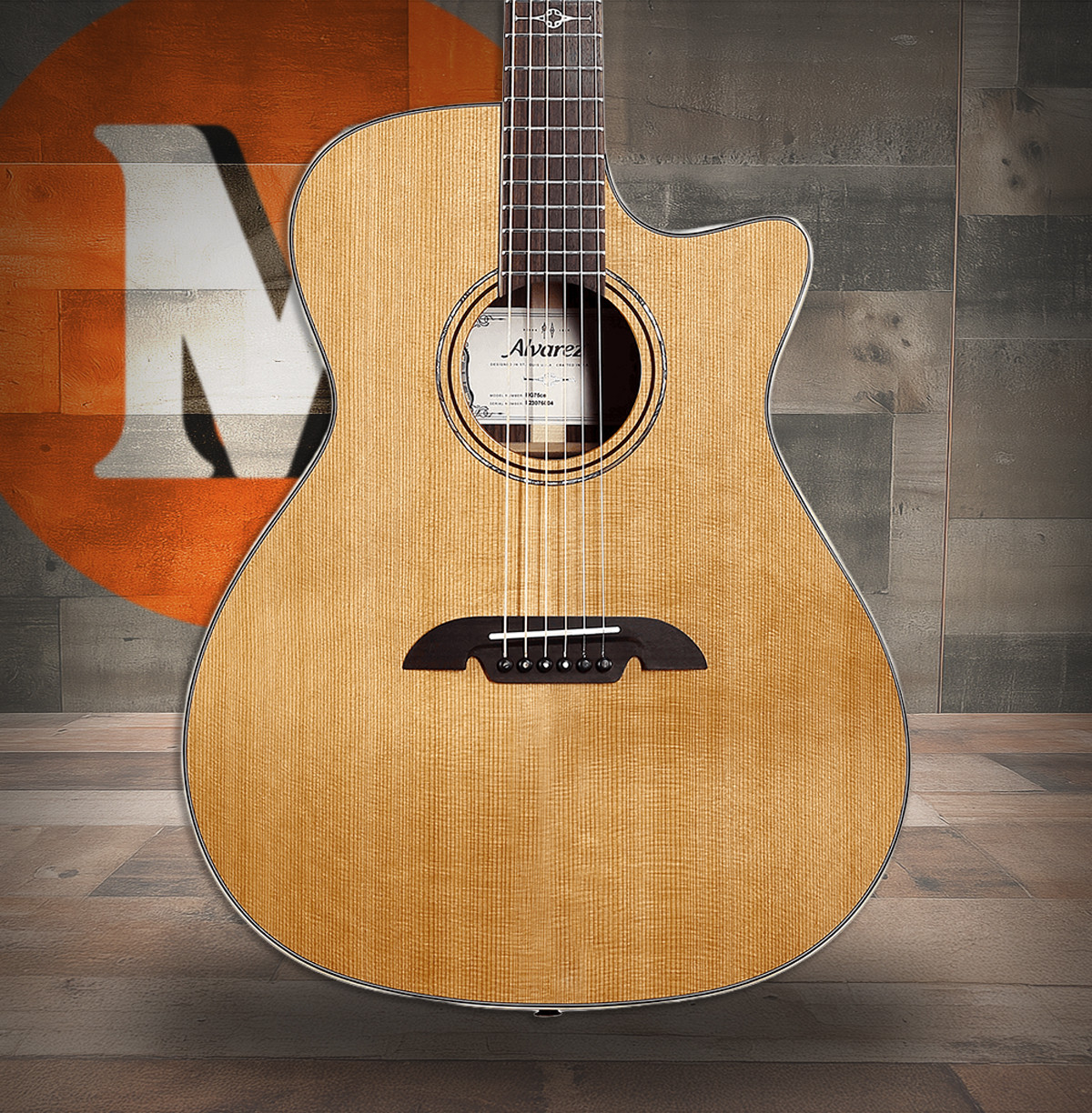 Alvarez Masterworks Grand Auditorium Guitar Acoustic Electric with Cutaway (MG75CE)