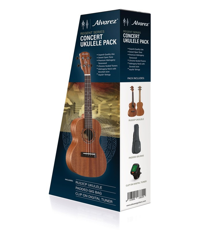 Alvarez Regent Concert Ukulele Pack (RU22CP) | Musician Madness