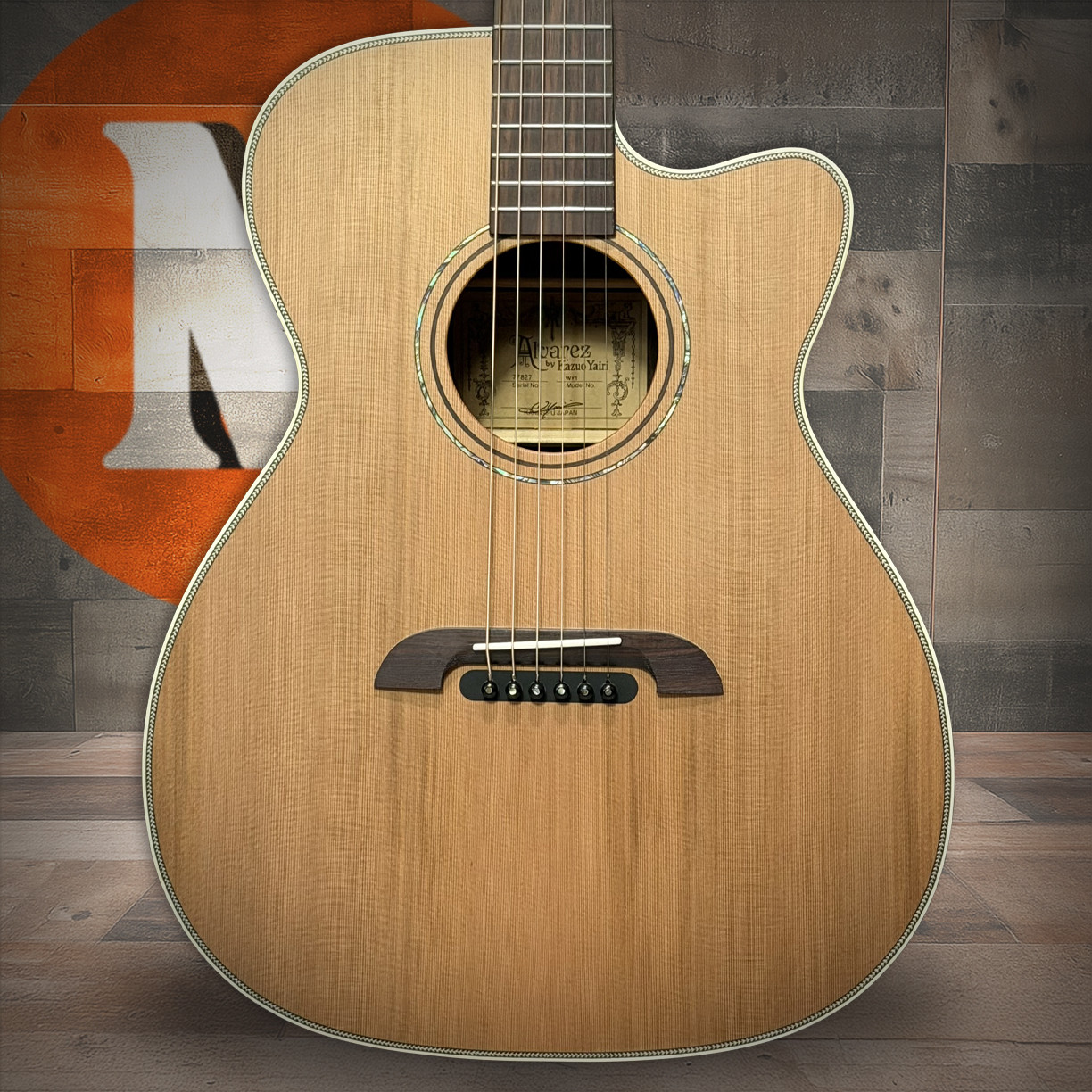 Alvarez Yairi Stage Weir Model Model Cedar Rosewood AE w/ Cutaway (WY1)