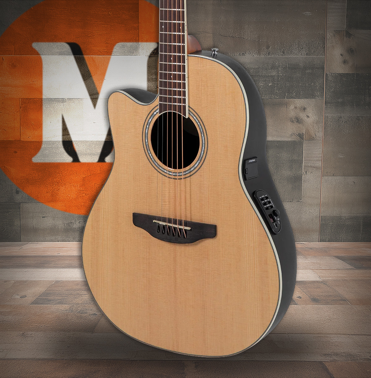 Ovation Celebrity Traditional E-Acoustic Guitar CS24L-4 Natural Lefty (CS24L-4-G)