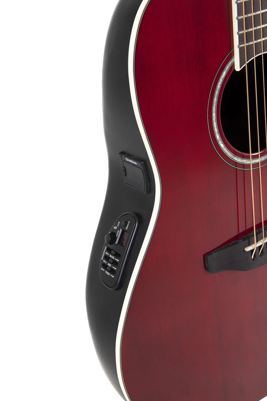 Ovation Celebrity Traditional E-Acoustic Guitar CS24-RR Ruby Red (CS24-RR-G)