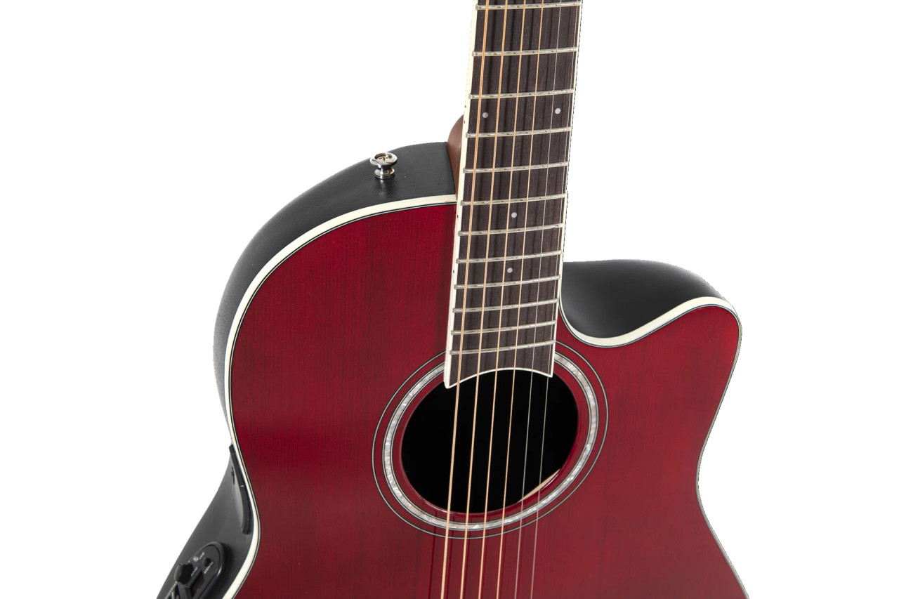 Ovation Celebrity Traditional E-Acoustic Guitar CS24-RR Ruby Red (CS24-RR-G)
