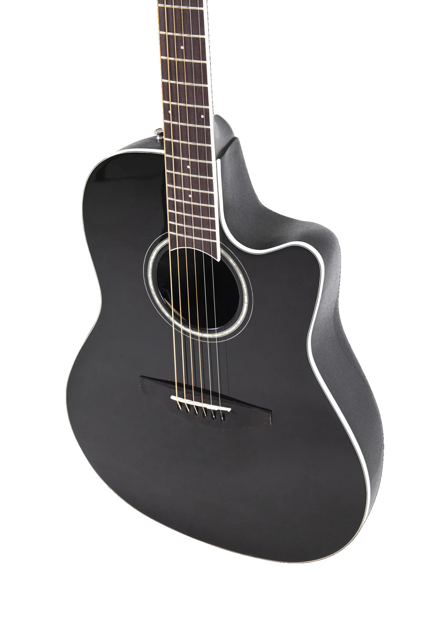 Ovation Celebrity Traditional E-Acoustic Guitar CS24-5 Black (CS24-5-G)