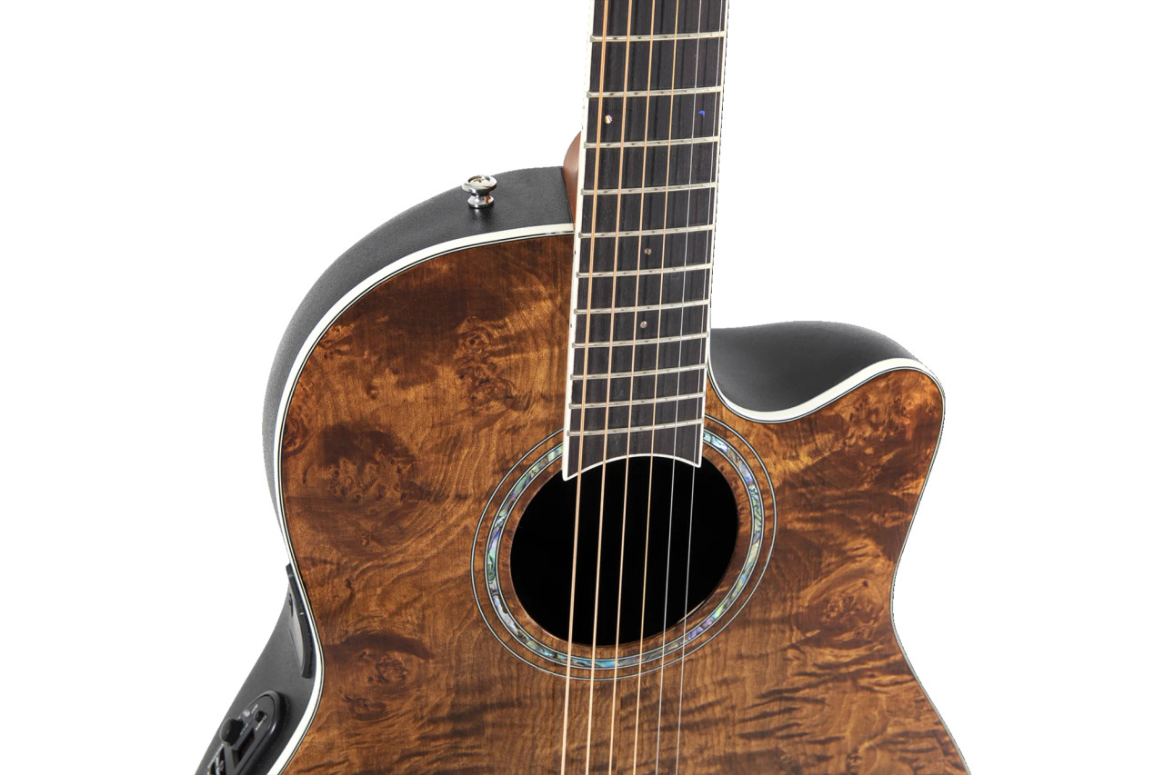 Ovation Celebrity Traditional Plus E-Acoustic Guitar CS24P-NBM Nutmeg Burled Maple (CS24P-NBM-G)
