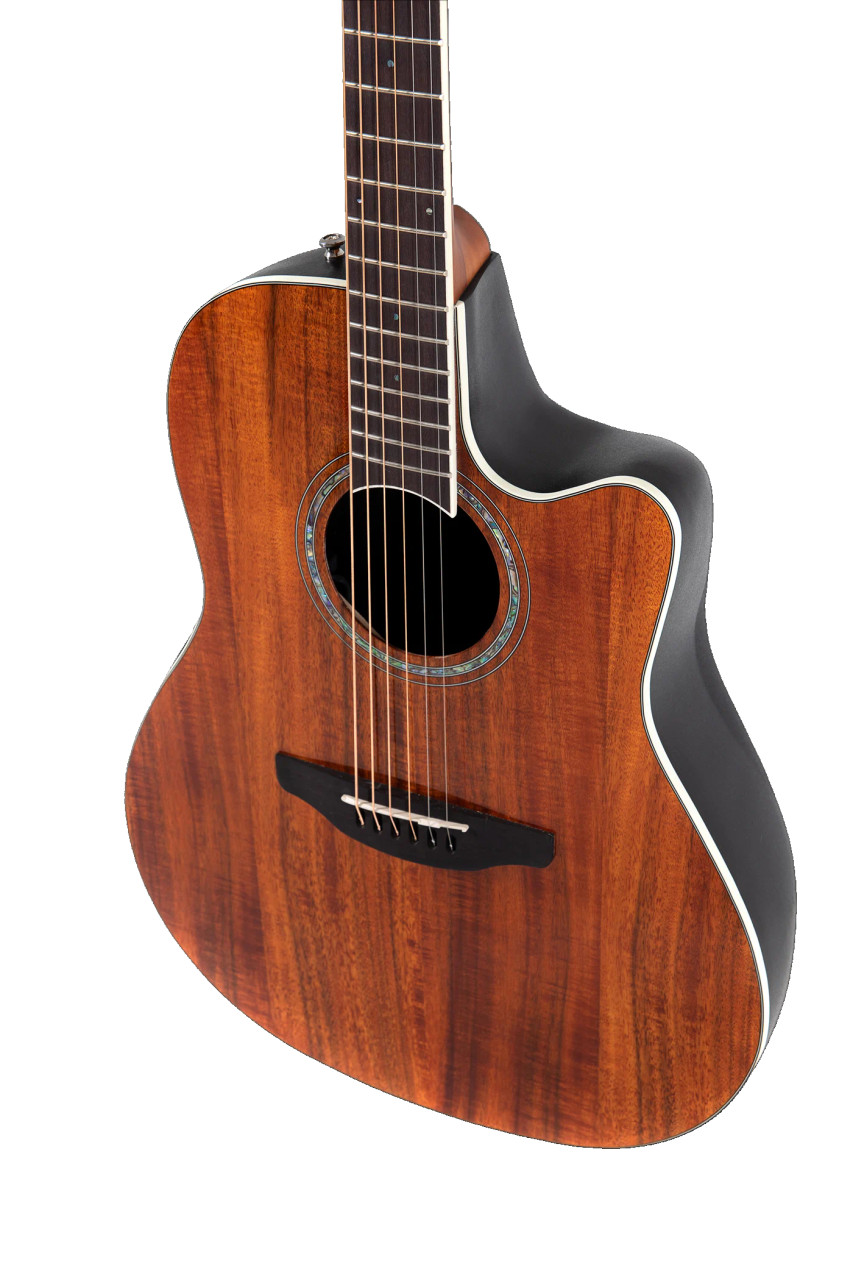 Ovation Celebrity Traditional Plus E-Acoustic Guitar CS24P-FKOA Figured Koa (CS24P-FKOA-G) | Musician Madness