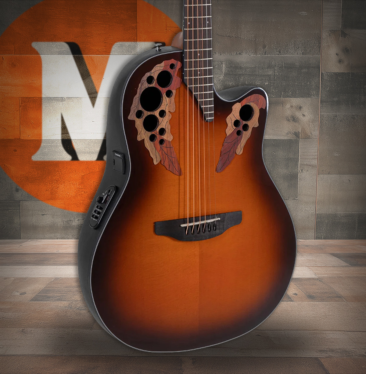 Ovation Celebrity Elite E-Acoustic Guitar CE44-1 Sunburst (CE44-1-G)