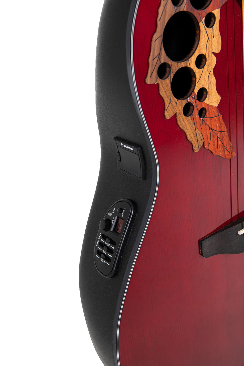 Ovation Celebrity Elite E-Acoustic Guitar CE44-RR Ruby Red (CE44-RR-G)