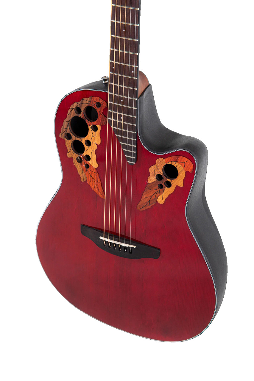 Ovation Celebrity Elite E-Acoustic Guitar CE44-RR Ruby Red (CE44-RR-G) | Musician Madness