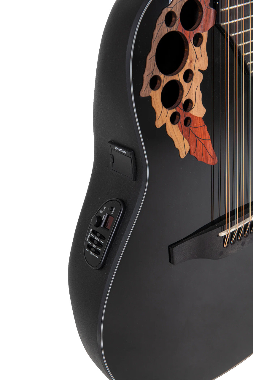 Ovation Celebrity Elite E-Acoustic Guitar CE4412-5 Black 12-String (CE4412-5-G) | Musician Madness