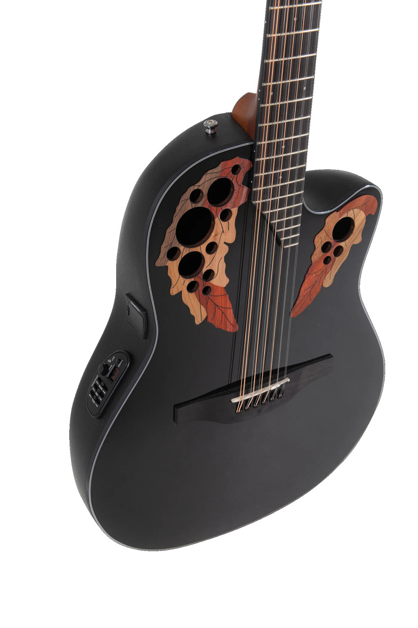 Ovation Celebrity Elite E-Acoustic Guitar CE4412-5 Black 12-String (CE4412-5-G) | Musician Madness