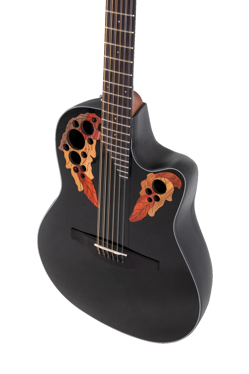 Ovation Celebrity Elite E-Acoustic Guitar CE4412-5 Black 12-String (CE4412-5-G) | Musician Madness