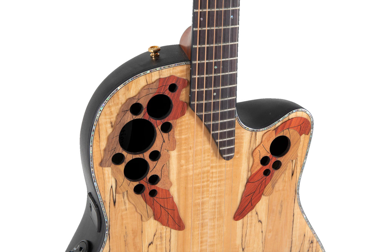 Ovation Celebrity Elite Plus E-Acoustic Guitar CE44P-SM Natural Spalted Maple (CE44P-SM-G) | Musician Madness