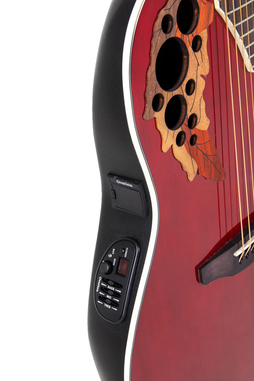 Ovation Celebrity Elite E-Acoustic Guitar CE48-RR, Ruby Red (CE48