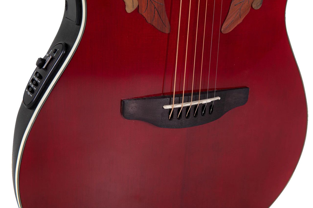 Ovation Celebrity Elite E-Acoustic Guitar CE48-RR Ruby Red (CE48-RR-G)