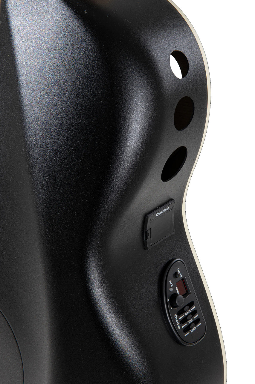 Ovation Celebrity Deluxe E-Acoustic Guitar CDX40-5-G Black Satin (CDX40-5-G)