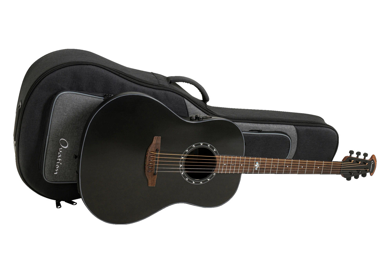 Ovation Ultra E-Acoustic Guitar 1516PBM Pitch Black (1516PBM-G) | Musician Madness