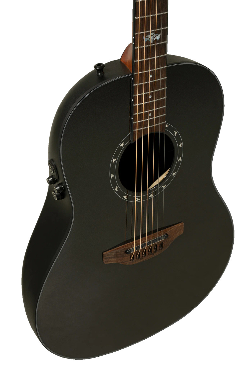 Ovation Ultra E-Acoustic Guitar 1516PBM Pitch Black (1516PBM-G) | Musician Madness