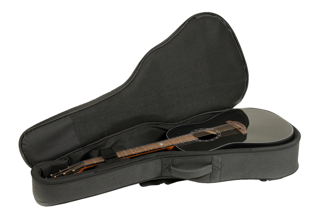 Ovation Ultra E-Acoustic Guitar 1516PBM Pitch Black (1516PBM-G) | Musician Madness