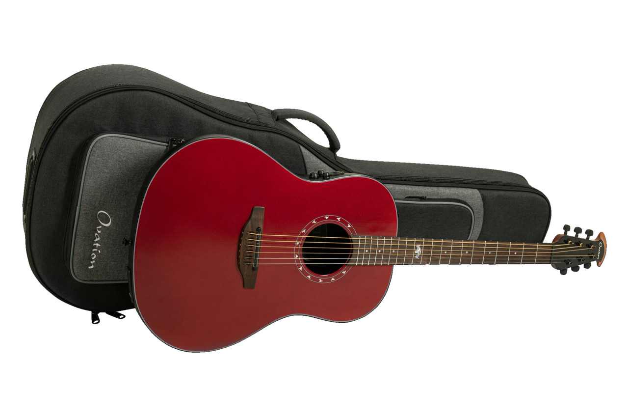 Ovation Ultra E-Acoustic Guitar 1516VRM Vampira Red (1516VRM-G) | Musician Madness