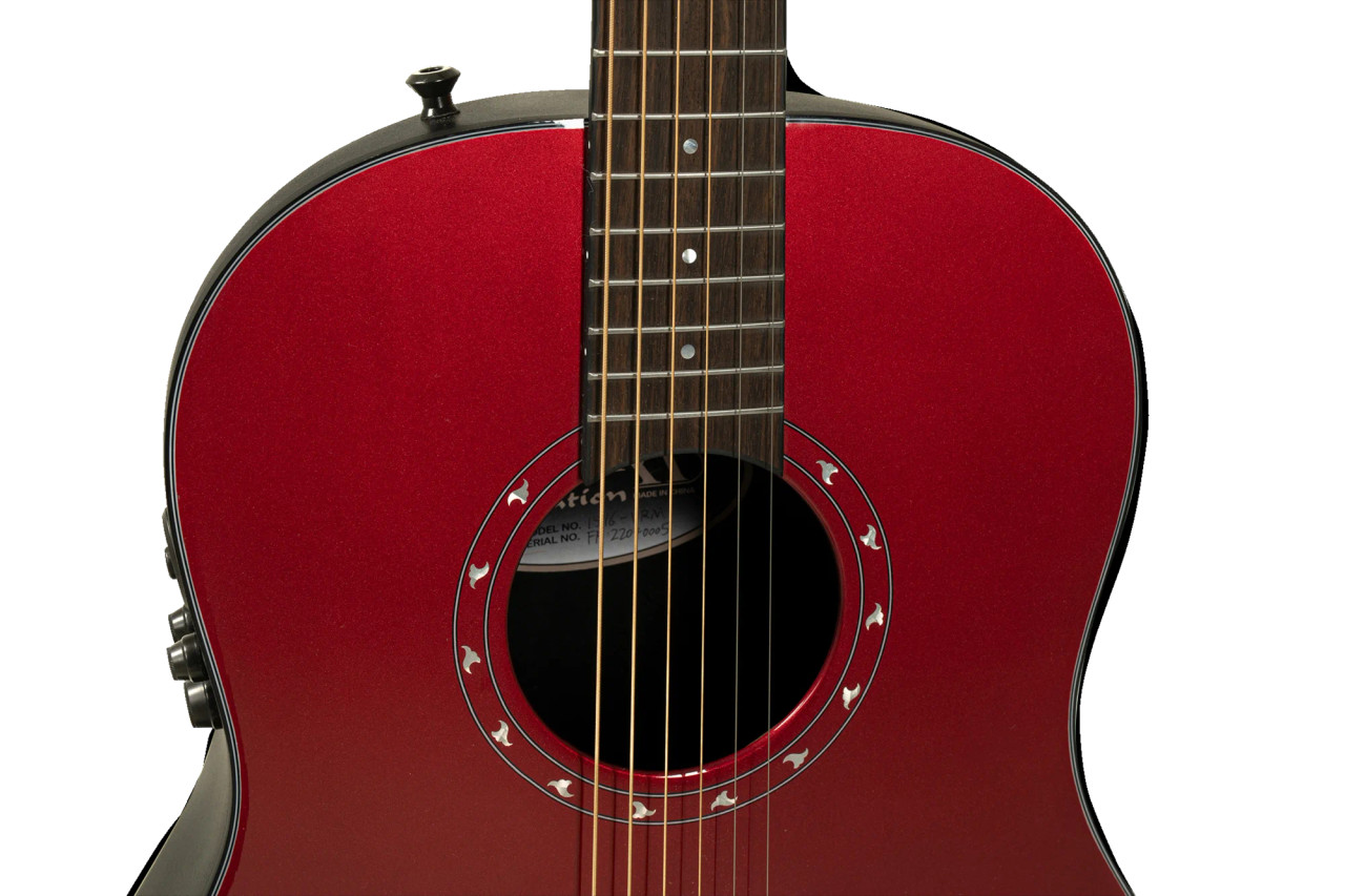 Ovation Ultra E-Acoustic Guitar 1516VRM Vampira Red (1516VRM-G) | Musician Madness