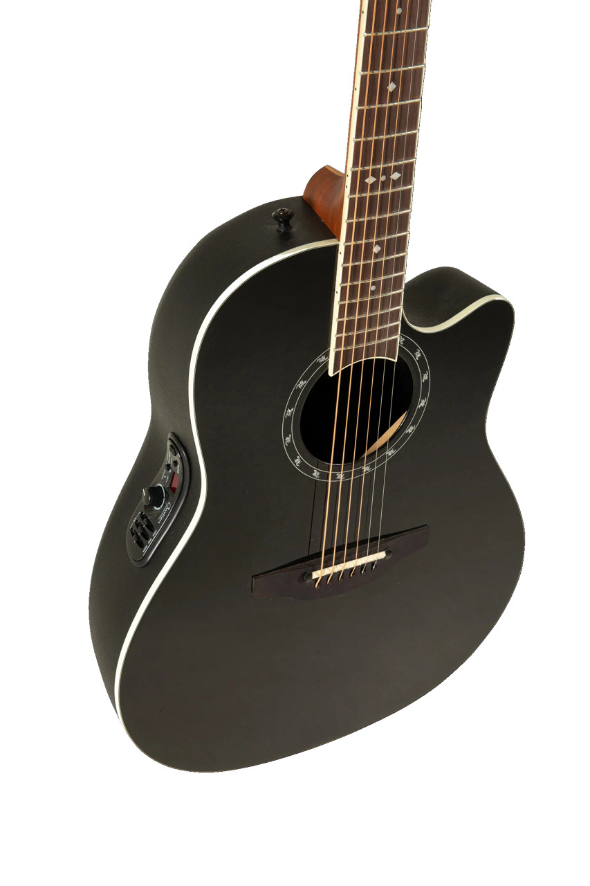 Ovation Pro Series Standard Balladeer E-Acoustic Guitar 2771AX-5 Black (2771AX-5-G)