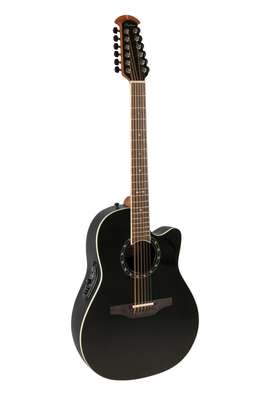 Ovation Pro Series Standard Balladeer E-Acoustic Guitar 2751AX-5 Black 12-String (2751AX-5-G) | Musician Madness