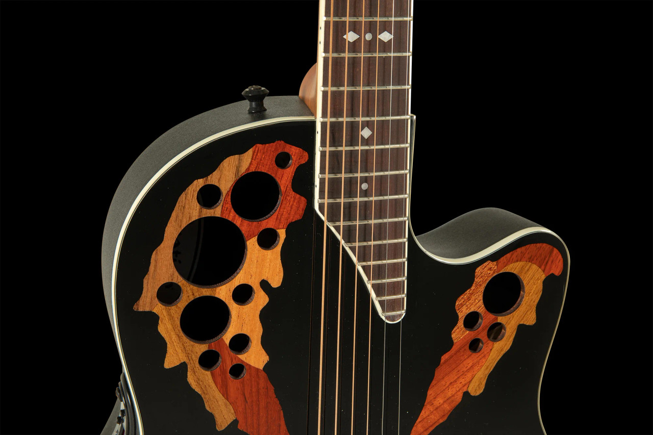 Ovation Pro Series Standard Elite E-Acoustic Guitar 2778AX-5 Black (2778AX-5-G)