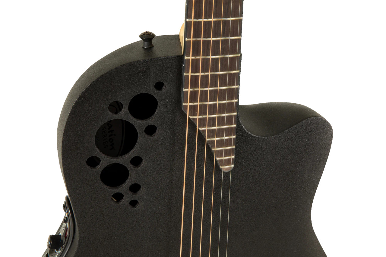 Ovation Pro Series Elite TX E-Acoustic Guitar 1778TX-5 Black Textured (1778TX-5-G) | Musician Madness