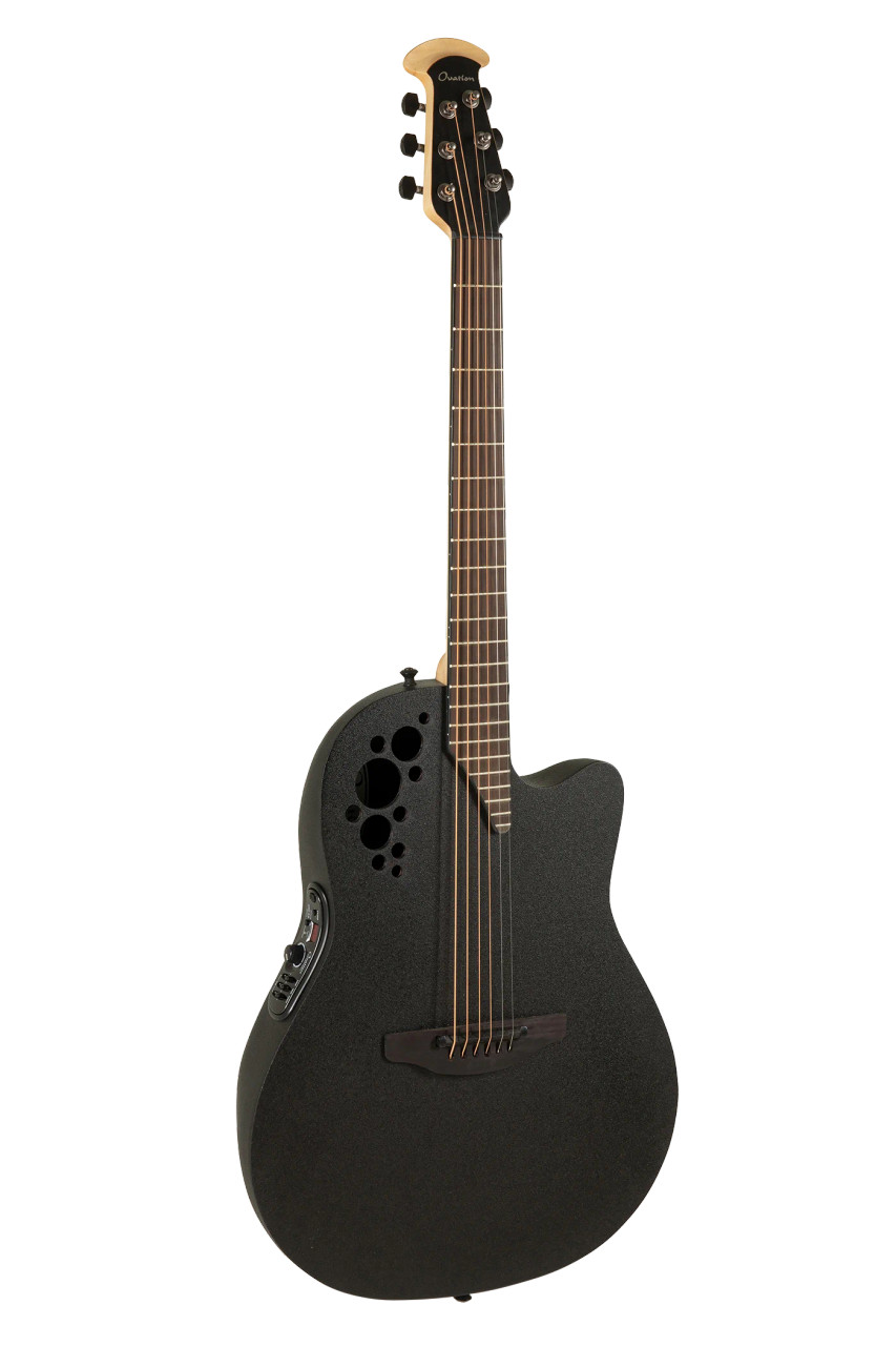 Ovation Pro Series Elite TX E-Acoustic Guitar 1868TX-5 Black Textured (1868TX-5-G) | Musician Madness
