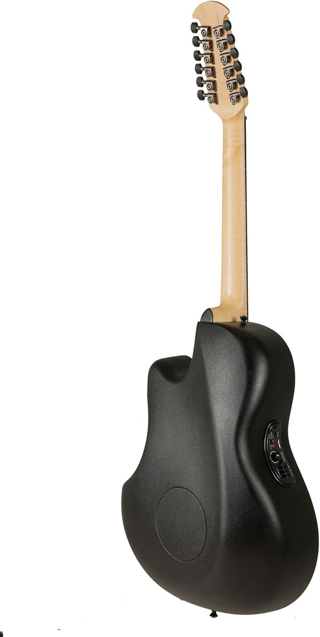 Ovation Pro Series Elite TX E-Acoustic Guitar 2058TX-5 Black Textured 12-String (2058TX-5-G)