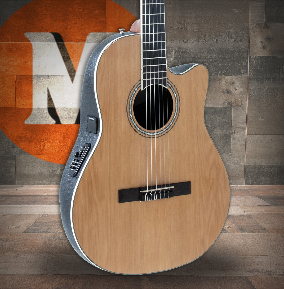 Ovation Celebrity Traditional Classic Nylon E-Acoustic Guitar CS24C-4 Natural (CS24C-4-G)