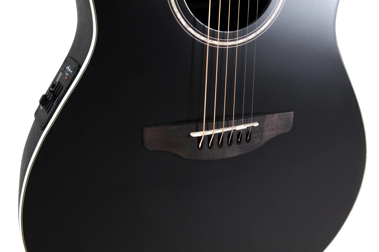 Ovation Applause E-Acoustic Guitar AB28-5S Black Satin (AB28-5S)