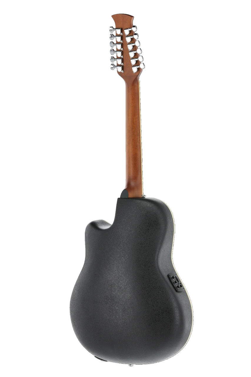 Ovation Applause E-Acoustic Guitar AB2412-5S Black Satin 12-String (AB2412-5S)