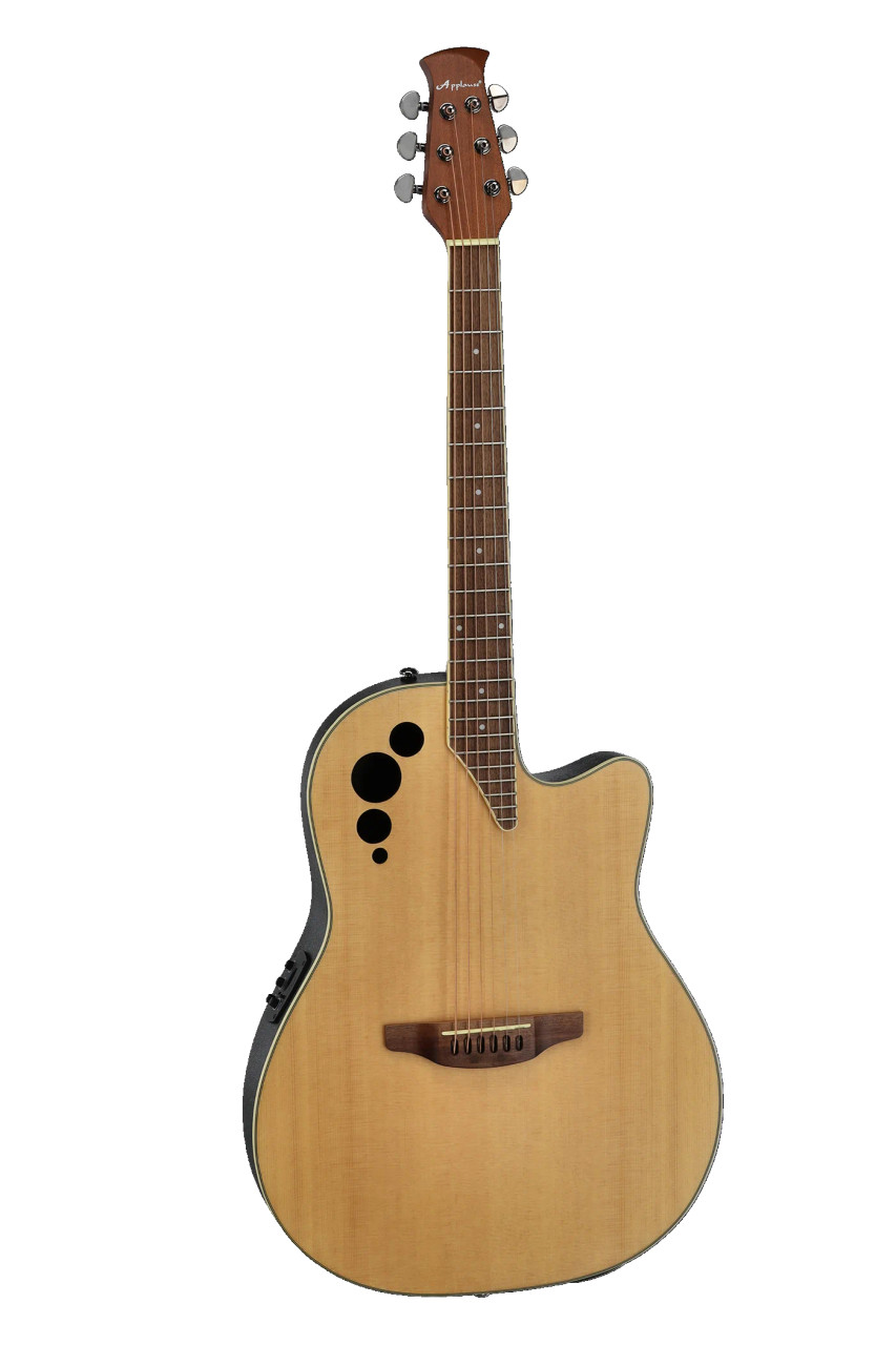 Ovation Applause E-Acoustic Guitar AE44-4S, Natural Satin (AE44-4S