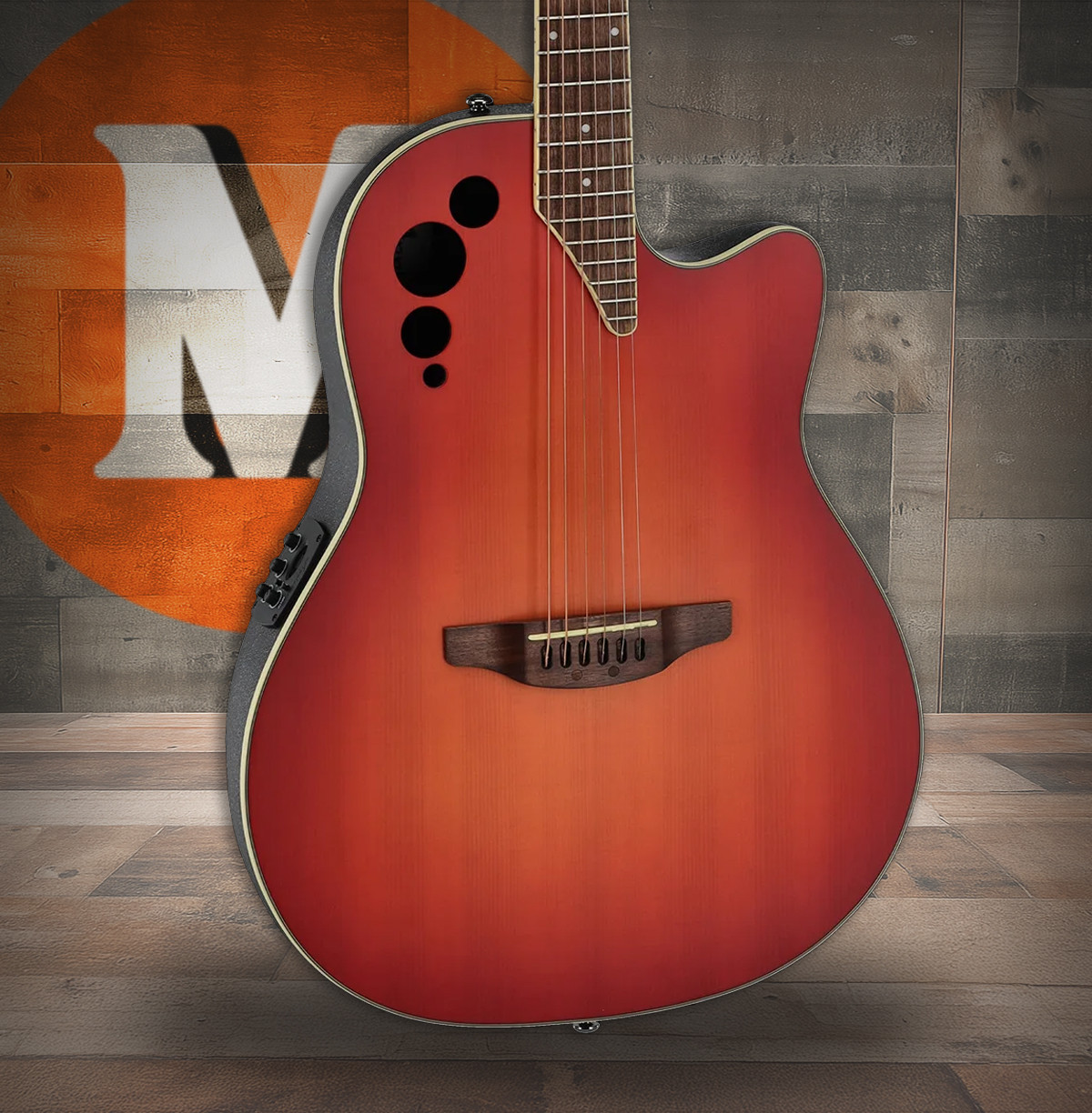 Ovation Applause E-Acoustic Guitar AE48-1I Honeyburst Satin (AE48-1I)